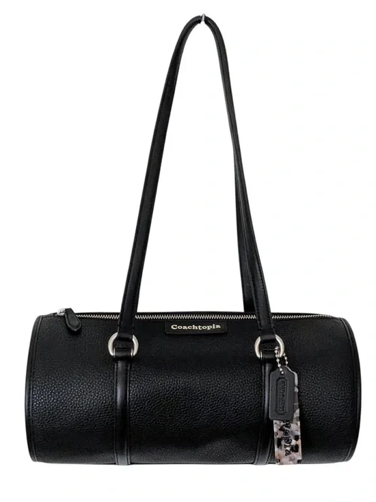 💥NWT💥 Coach Coachtopia Barrel Bag, Black - Picture 1 of 1